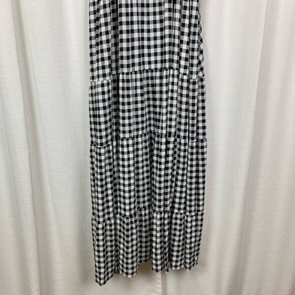 Torrid Black Gingham Gauze Halter Tiered Maxi Dress Sz.3 NWT - Picture 7 of 16